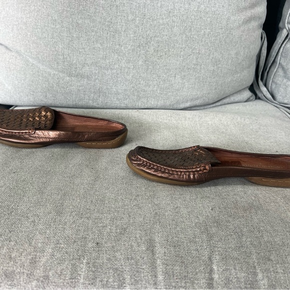 Donald J. Pliner Bronze Woven Flats - Picture 10 of 11
